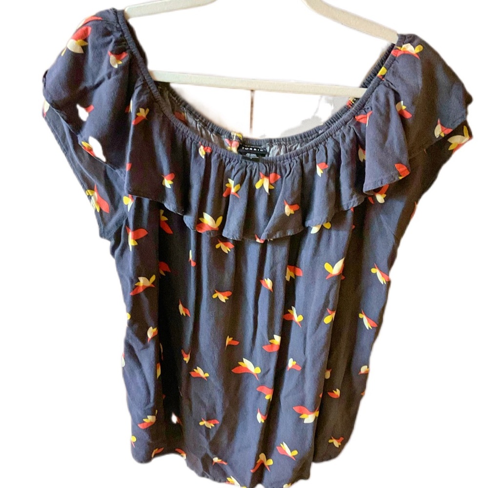 Torrid Hem Ruffle Tulip Top